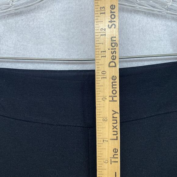 EILEEN FISHER Pants PS Stretch Ponte Full Length Straight Leg Trouser Black - Picture 9 of 13